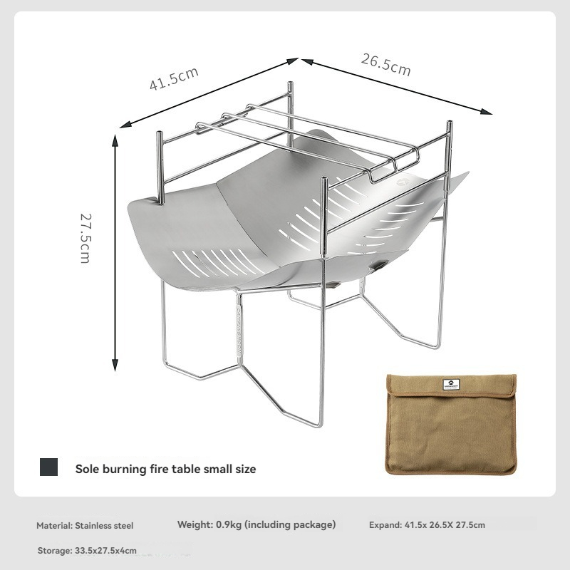 Outdoor Camping Solo - CAMPINGMOON Portable Outdoor Bonfire Folding Stainless