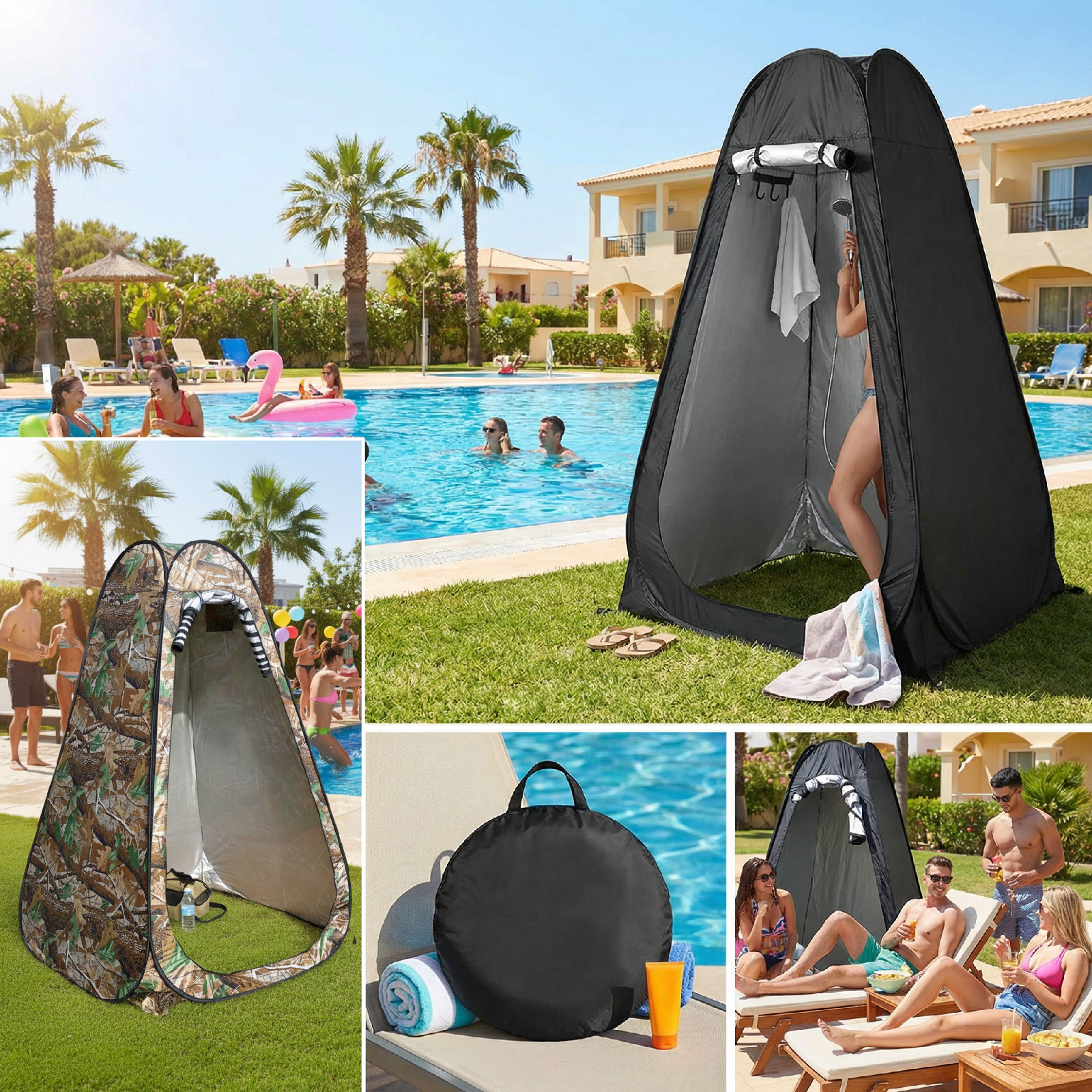 Outdoor Camping Bathroom - Portable Pop-Up Privacy Tent for Outdoor