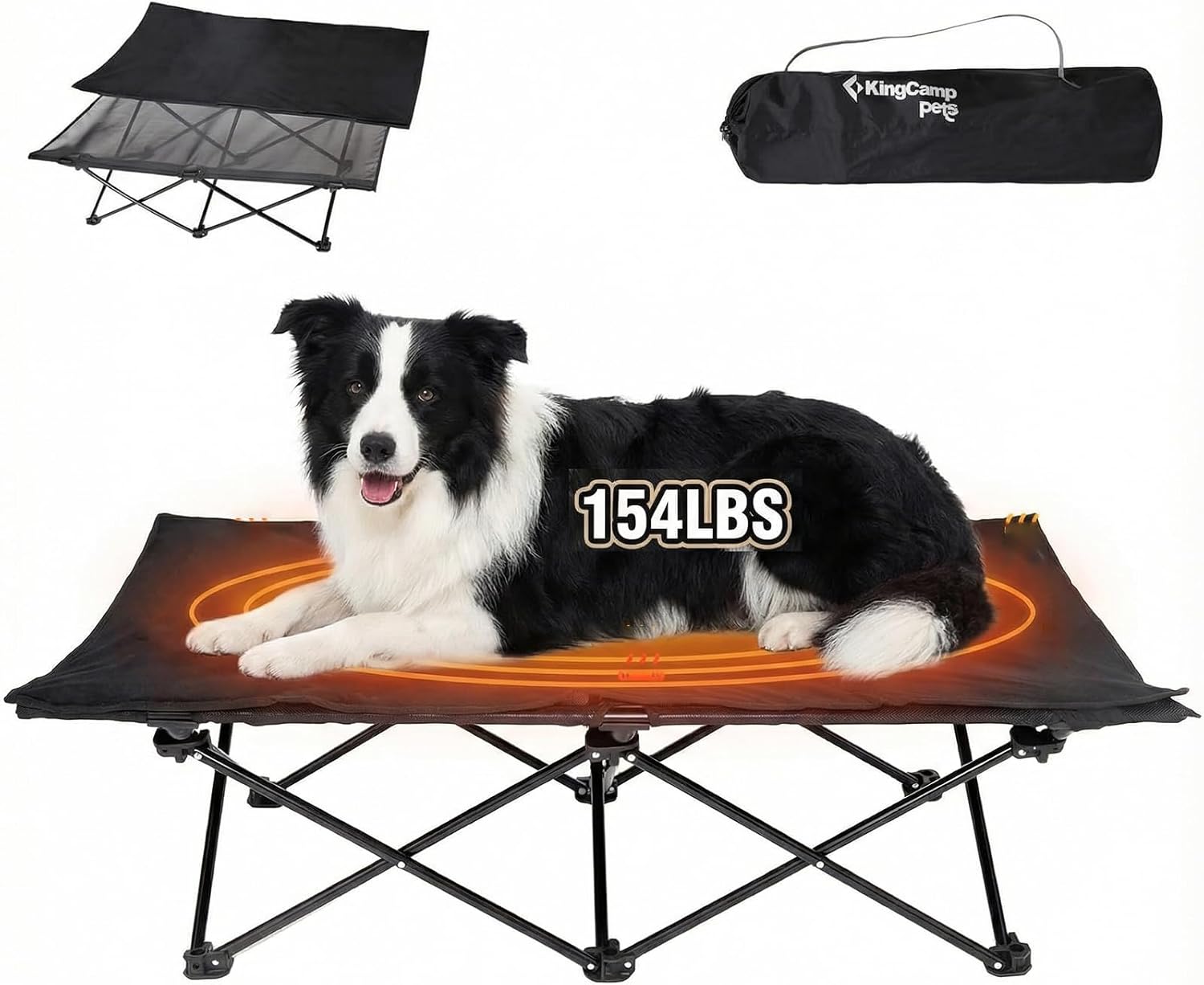 Outdoor Camping Dog Bed - Elevated Dog Bed for Large Dogs,