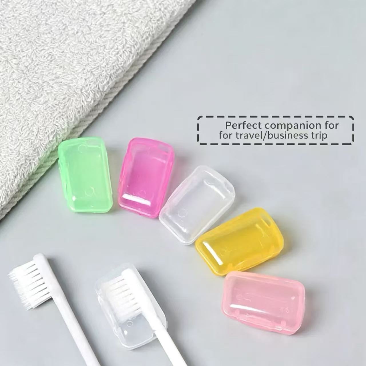 Outdoor Camping Bathroom - 5pcs Portable Toothbrush Head Cover Travel
