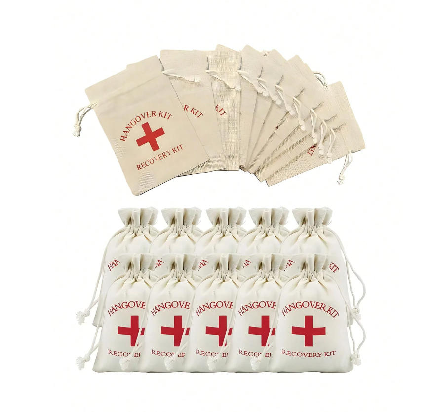 Bivvy Bag Emergency - 2/5PCS Hangover Emergency Kit, Burlap Bags,