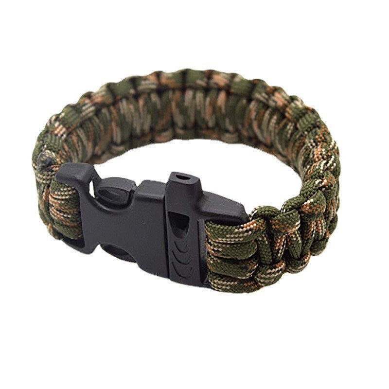 Bivvy Bag Emergency - Whistle Paracord Bracelet, Seven-Core Paracord Weaving,