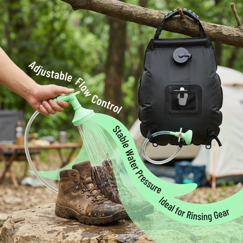 Outdoor Camping Bathroom - 20L Solar Shower Bag Large Capacity