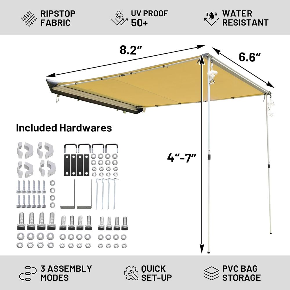 Awning Camper Awning 8.2X6.5ft - Camping Tent ulasan dan harga