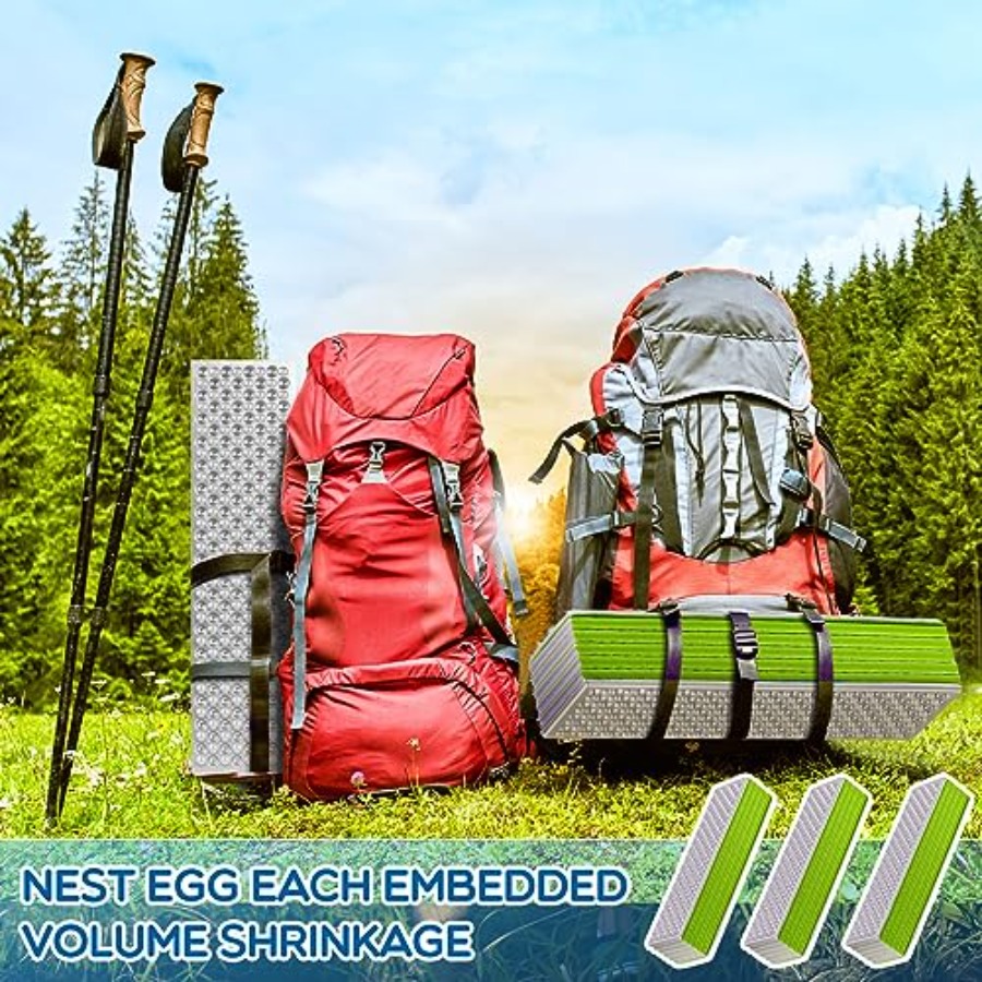 Foam Camping Pads for Sleeping - Outdoor Camping Mat Waterproof ulasan dan harga