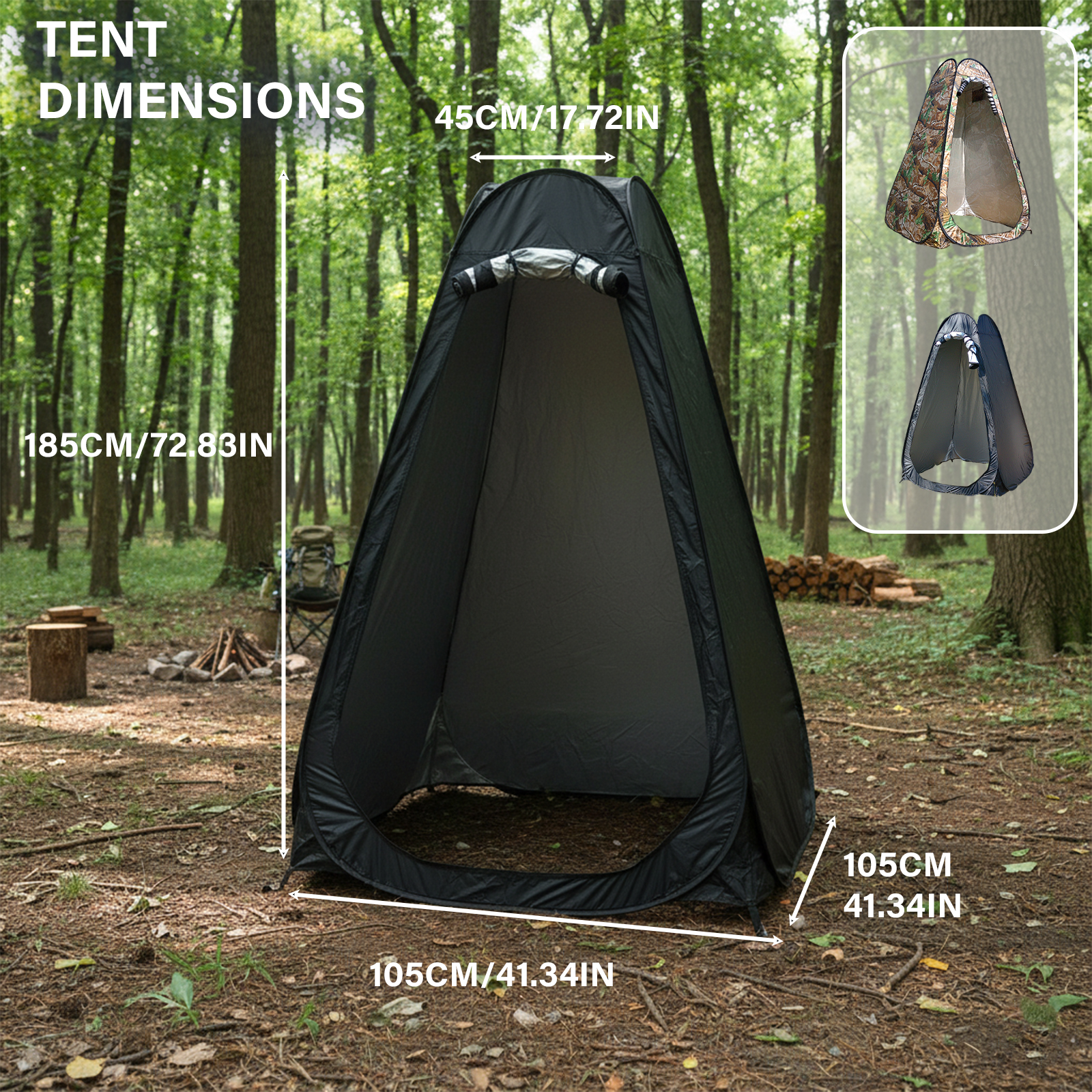 Portable Pop-Up Privacy Tent O - Outdoor Camping Bathroom ulasan dan harga