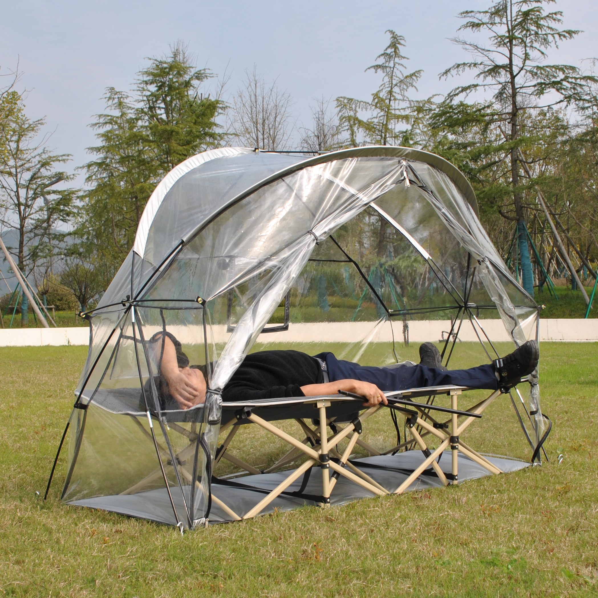 Transparent PVC Four-Season So - Outdoor Camping Solo ulasan dan harga