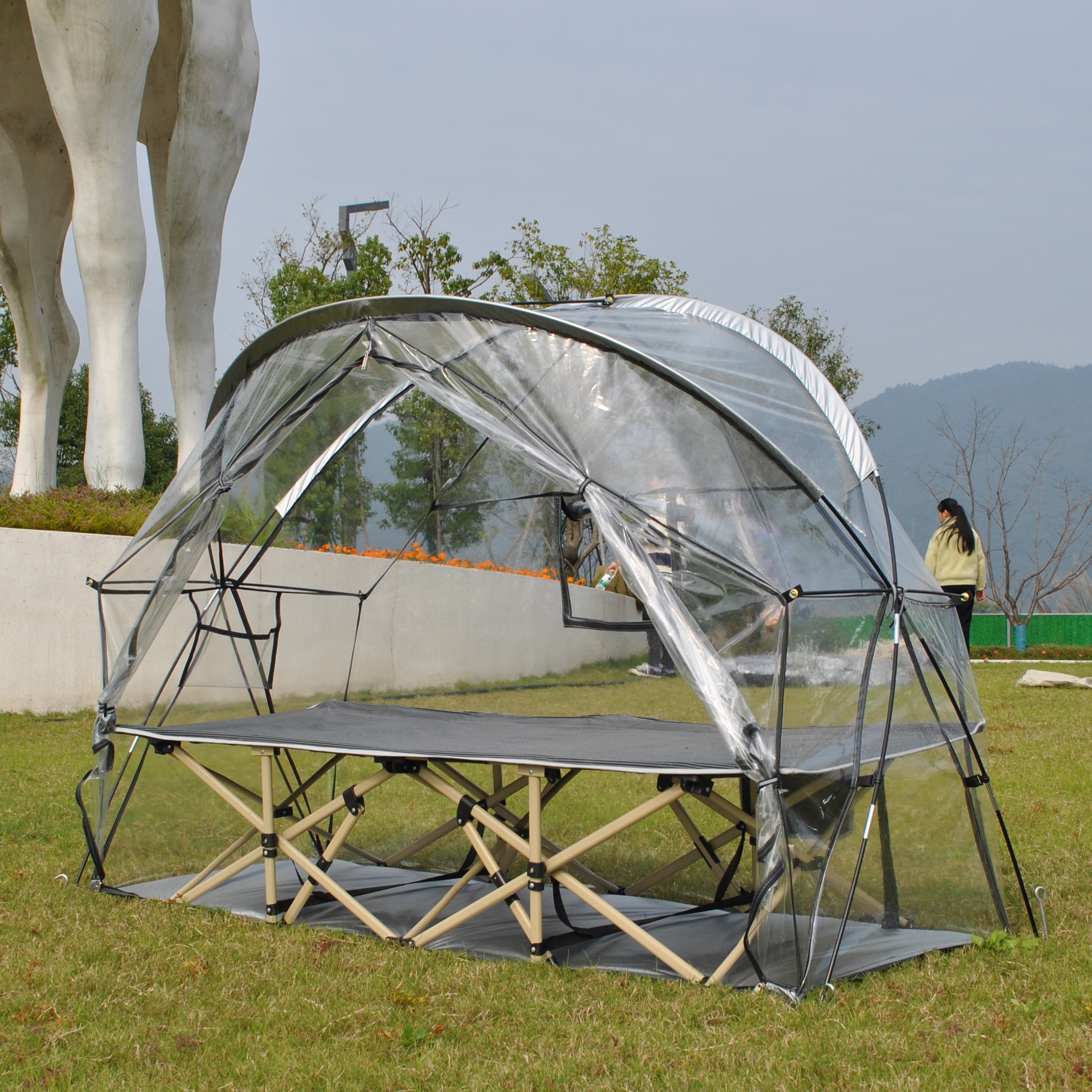 Transparent PVC Four-Season So - Outdoor Camping Solo ulasan dan harga