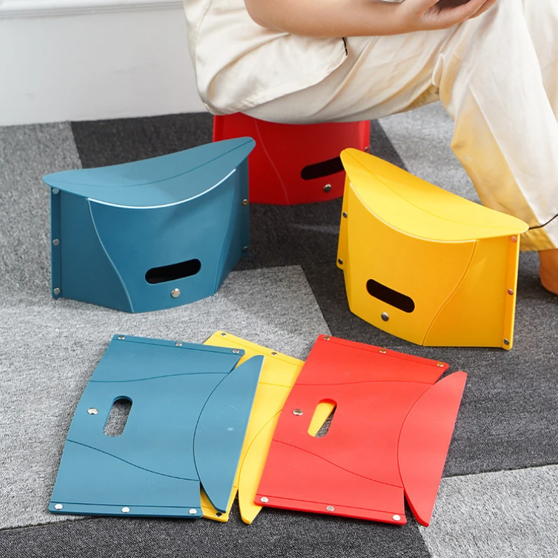 Plastic Portable Folding Stool - Outdoor Chair Camping ulasan dan harga