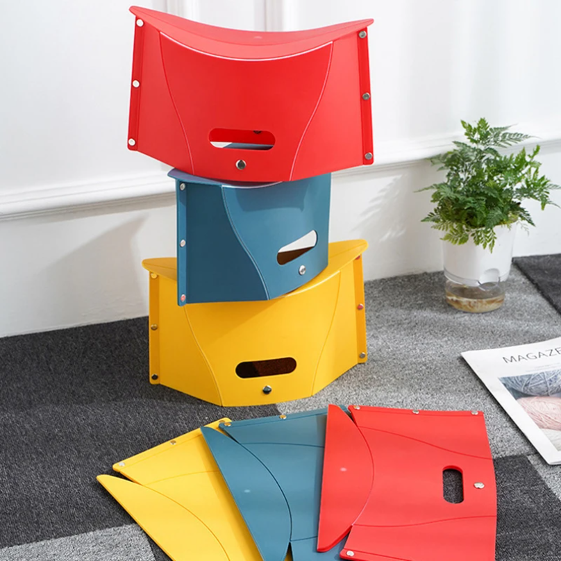 Plastic Portable Folding Stool - Outdoor Chair Camping ulasan dan harga
