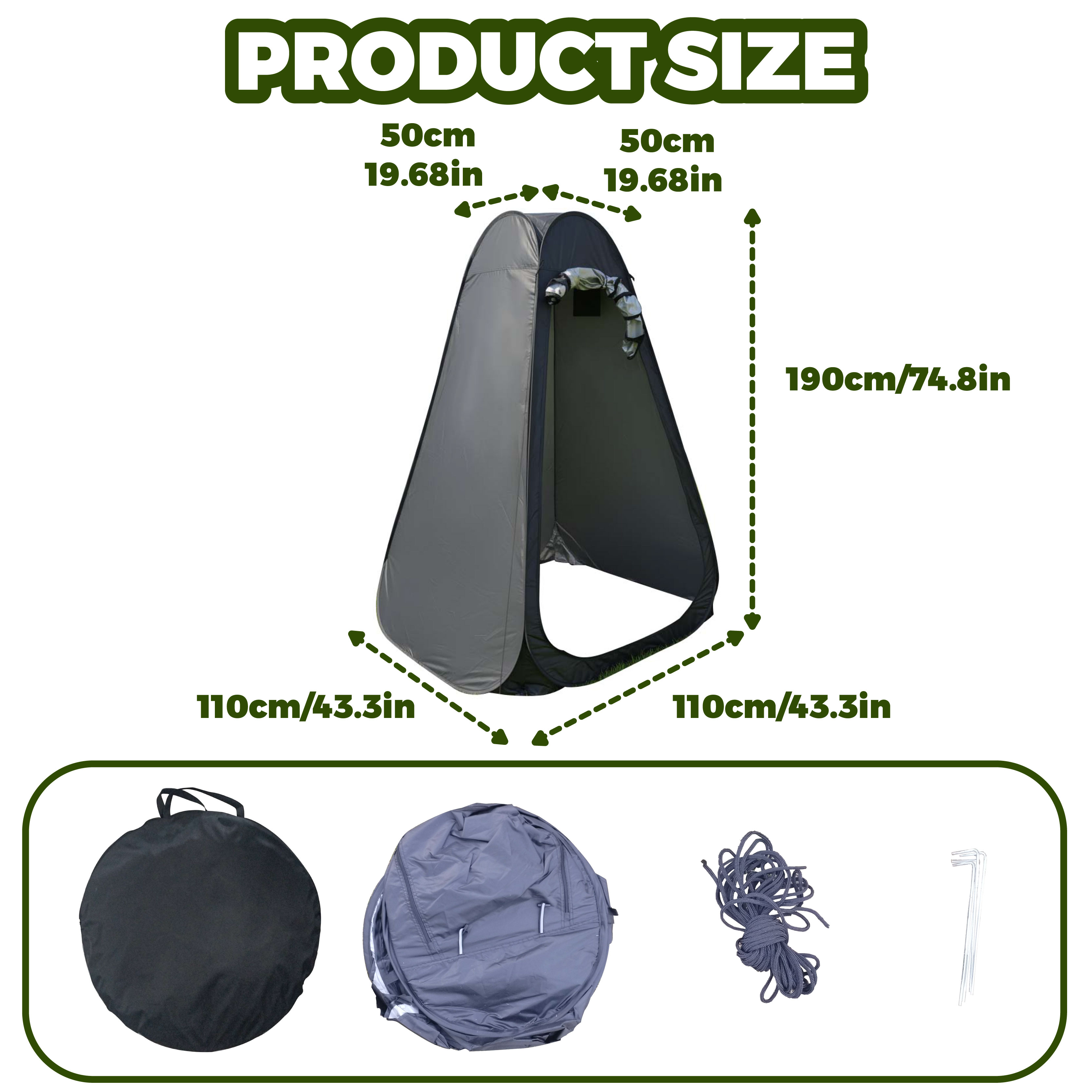 Portable Pop-Up Privacy Tent O - Outdoor Camping Bathroom ulasan dan harga