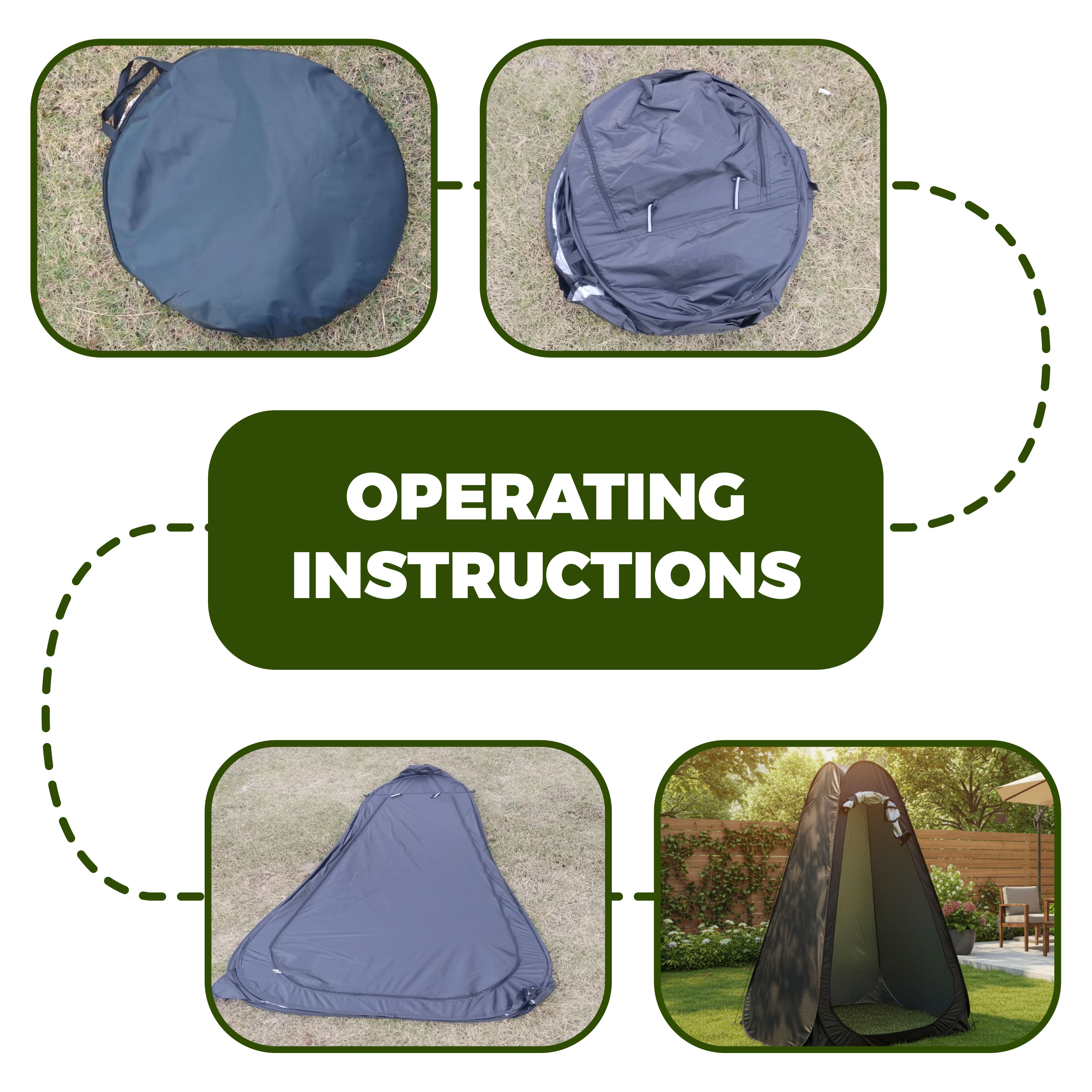 Portable Pop-Up Privacy Tent O - Outdoor Camping Bathroom ulasan dan harga