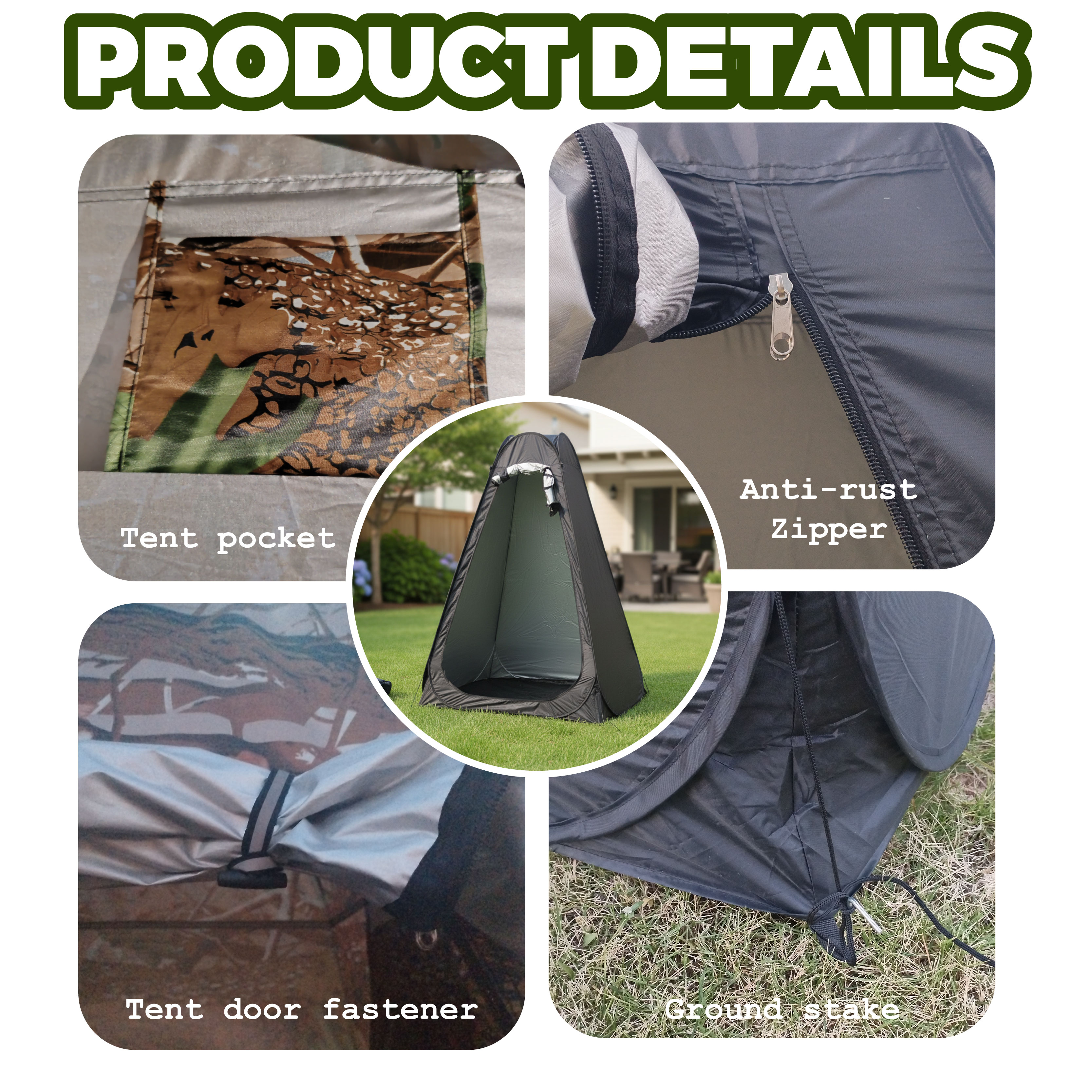Portable Pop-Up Privacy Tent O - Outdoor Camping Bathroom ulasan dan harga