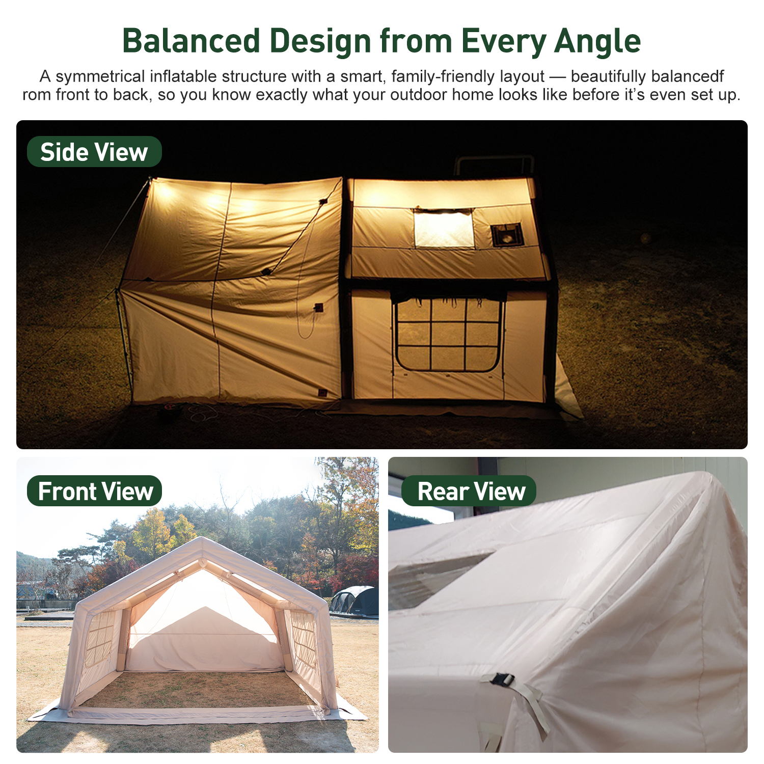 9.0 Air Tent-Beige Zelt Family - Camping Zelt Outdoor ulasan dan harga