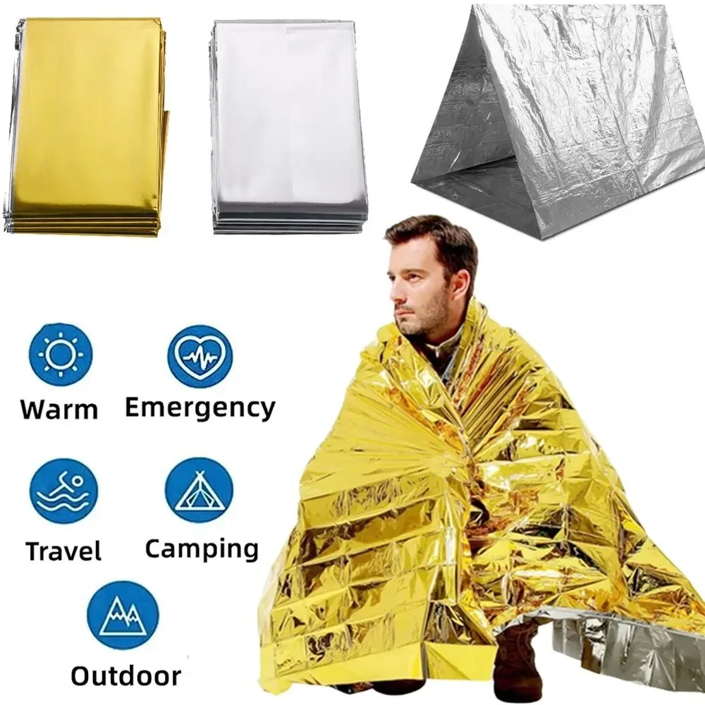 Emergent Blanket Mylar Thermal - Outdoor Camping Heated Blanket ulasan dan harga