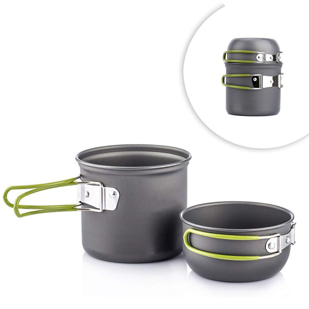 Ultralight Camping Pots Cookwa - Outdoor Camping Kitchen Set ulasan dan harga
