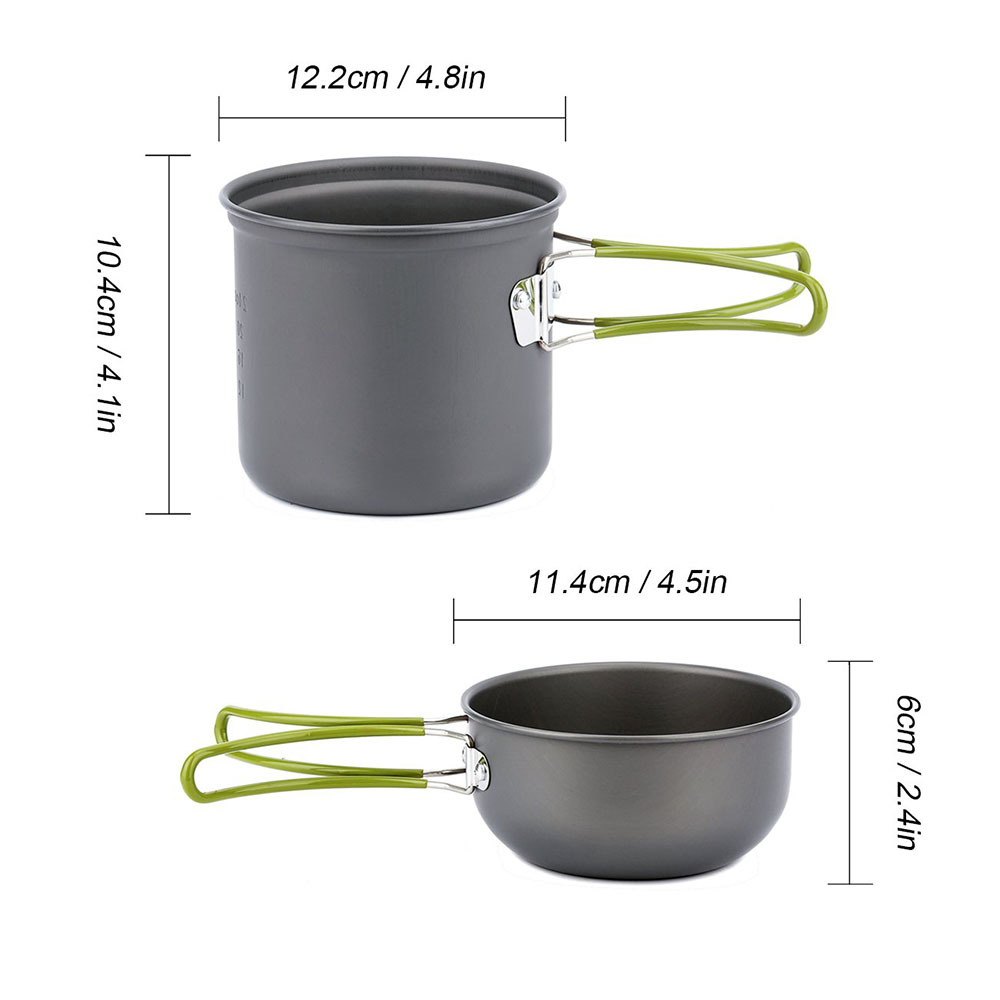 Ultralight Camping Pots Cookwa - Outdoor Camping Kitchen Set ulasan dan harga