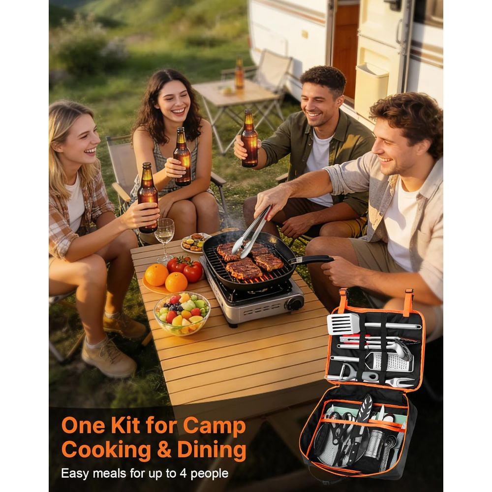 Compact Camping Kitchen Set wi - Outdoor Camping Kitchen Set ulasan dan harga