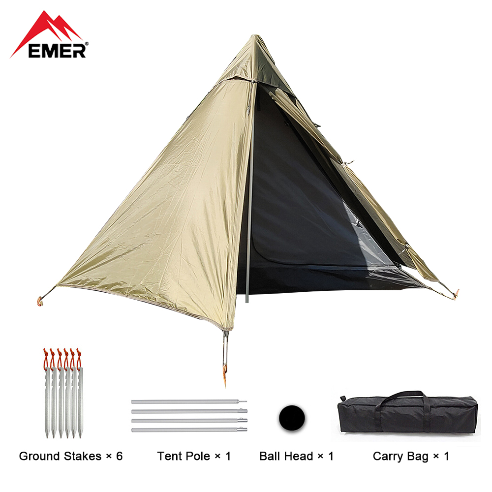 EMER Portable Single Tent Ligh - Outdoor Camping Solo ulasan dan harga
