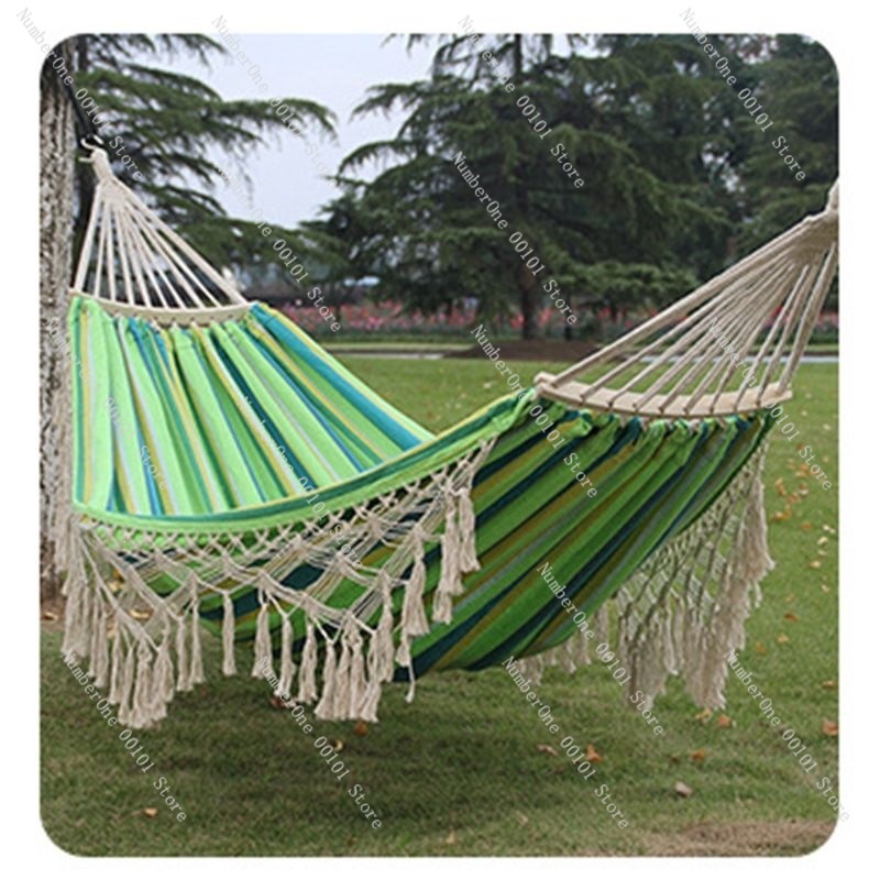 Canvas Double Hammock with Tas - Outdoor Chair Camping ulasan dan harga