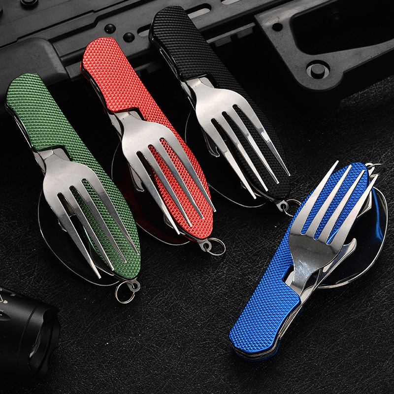 4 in1 Foldable Camping Utensil - Outdoor Camping Kitchen Set ulasan dan harga