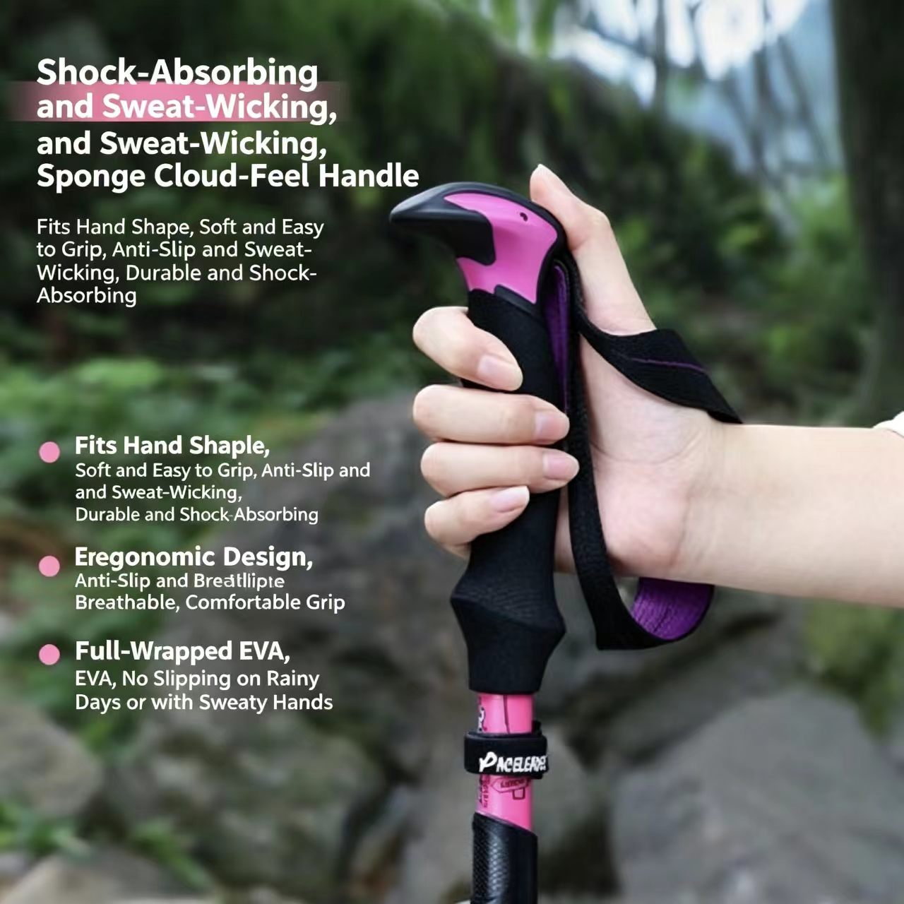 37cm Foldable Trekking Poles L - Zd Outdoor Camping ulasan dan harga
