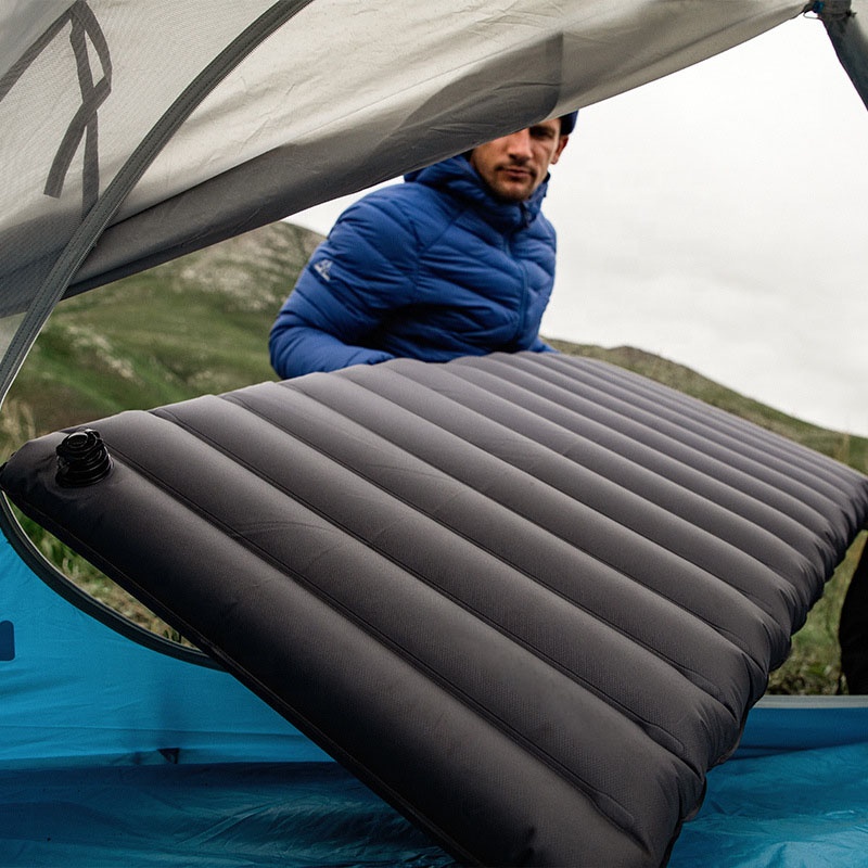 Outdoor Foot-pump Inflatable M - Outdoor Camping Mattress ulasan dan harga