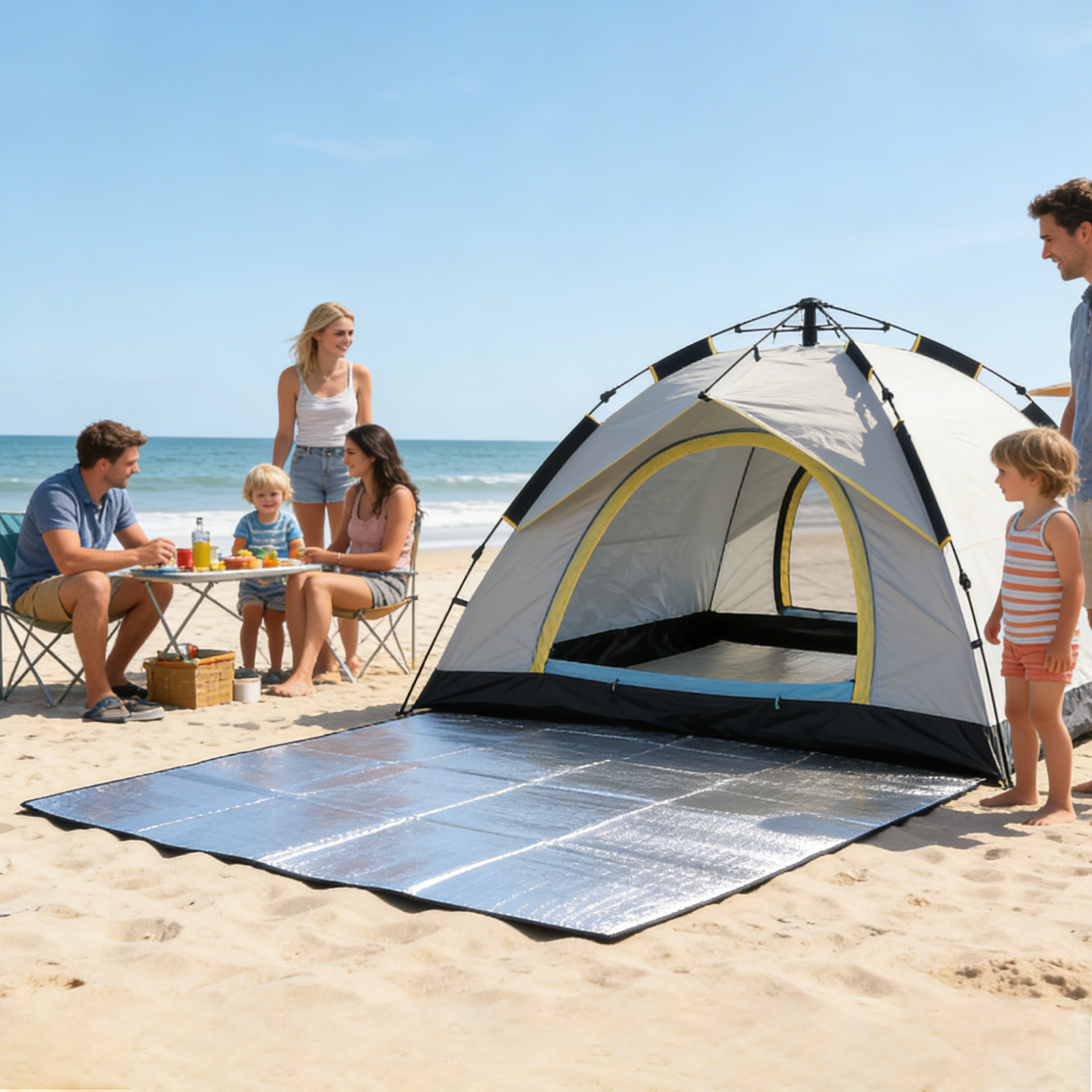 Sleeping Mat Camping 6.5x6.5ft - Outdoor Camping Mat Waterproof ulasan dan harga