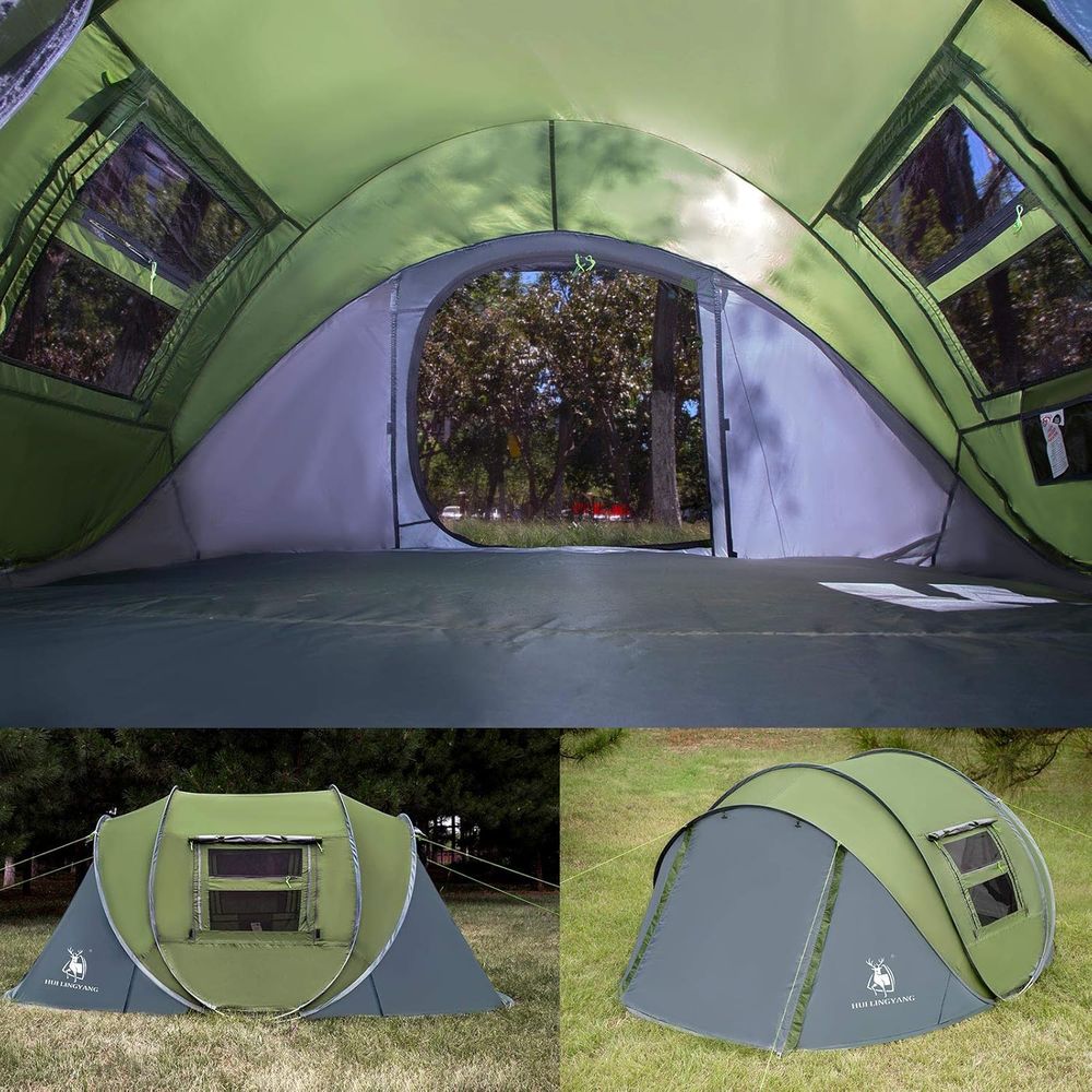 4-Person Automatic Setup Tent, - Camping Tent ulasan dan harga