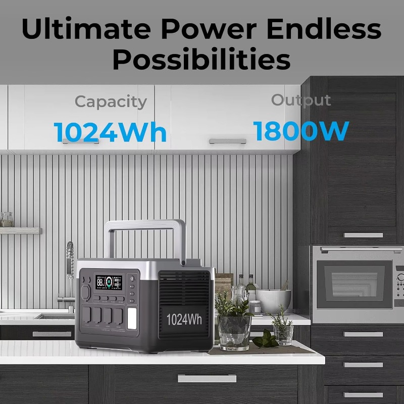 EU USA Warehouse 1800W 1024Wh  - Outdoor Camping Usa ulasan dan harga