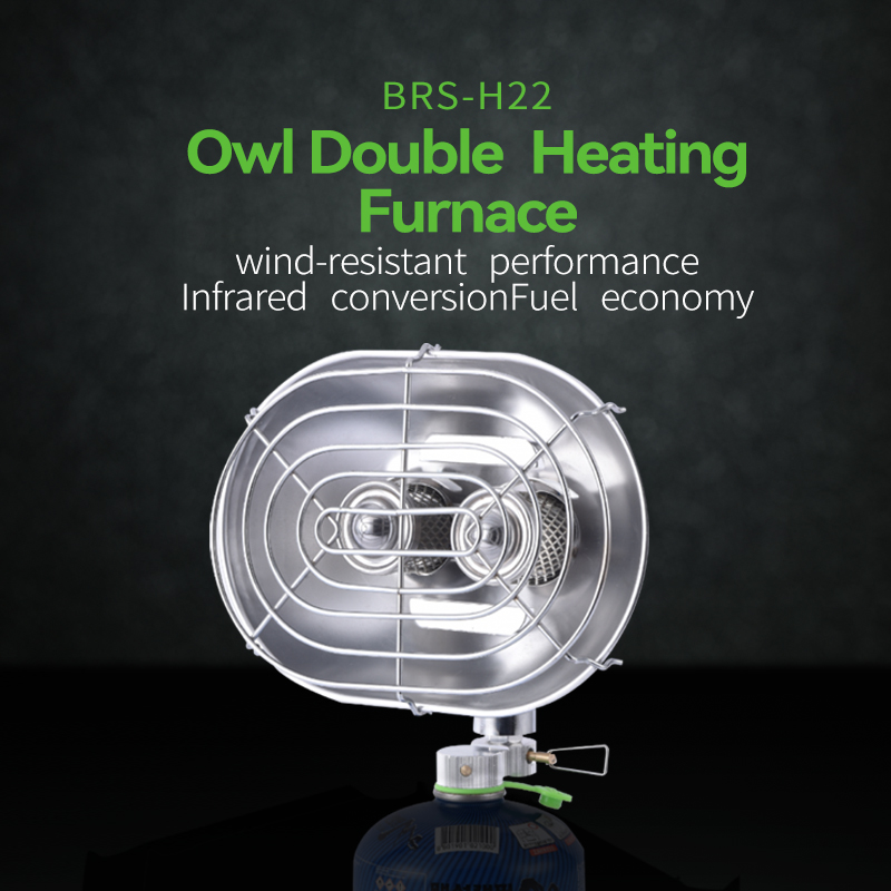 BRS-H22 Double2026 Head Outdoo - Outdoor Camping Gas Heater ulasan dan harga
