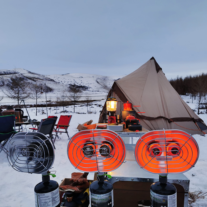 BRS-H22 Double2026 Head Outdoo - Outdoor Camping Gas Heater ulasan dan harga