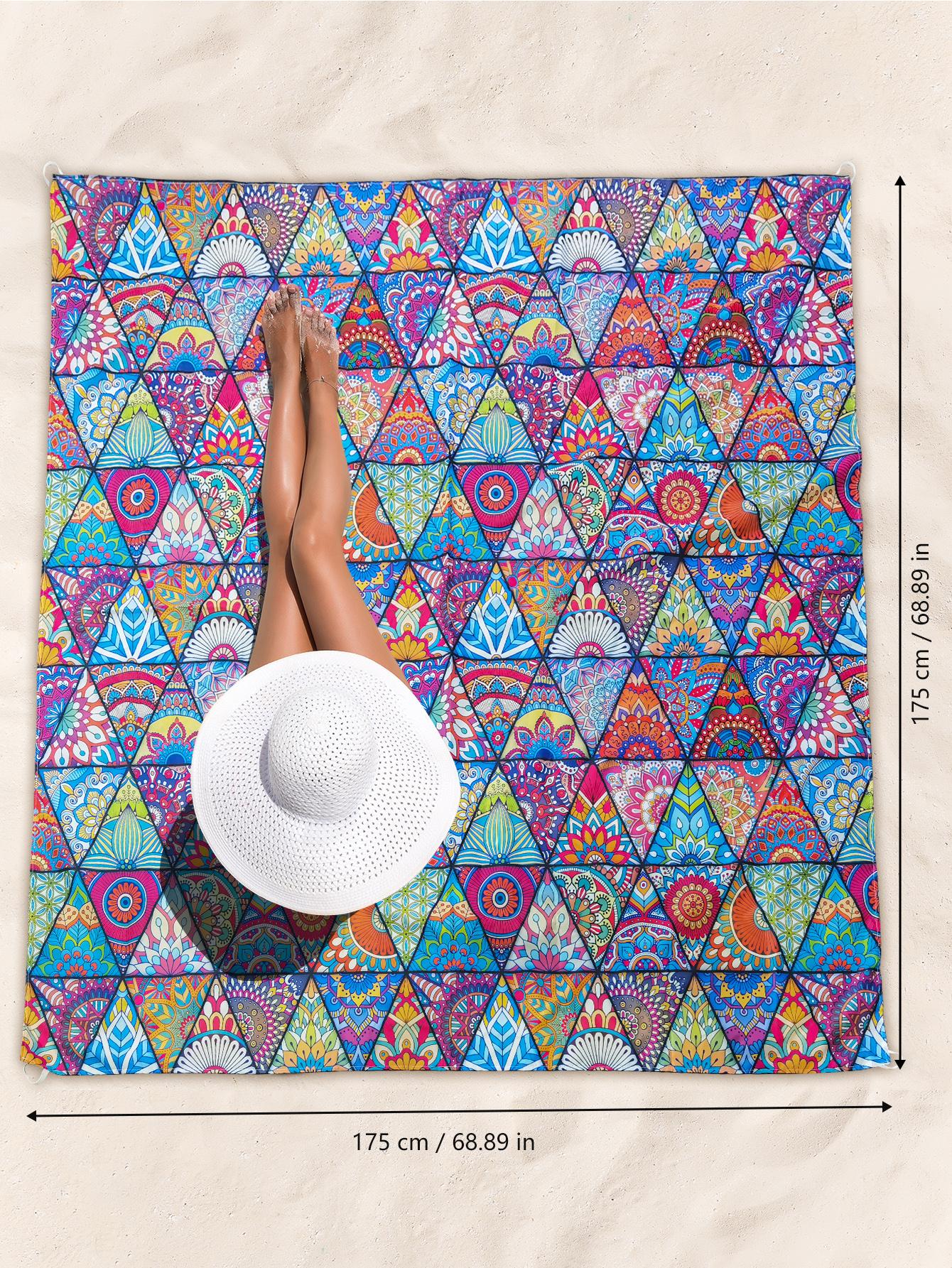1pc Diamond-Shaped Mandala Pri - Outdoor Camping Mat Waterproof ulasan dan harga
