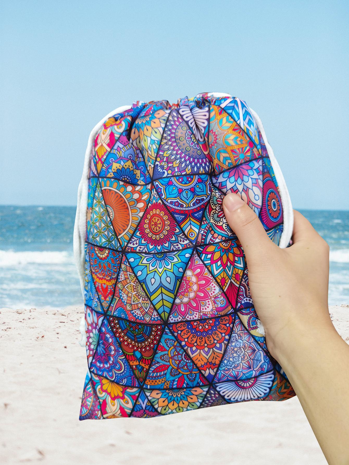 1pc Diamond-Shaped Mandala Pri - Outdoor Camping Mat Waterproof ulasan dan harga
