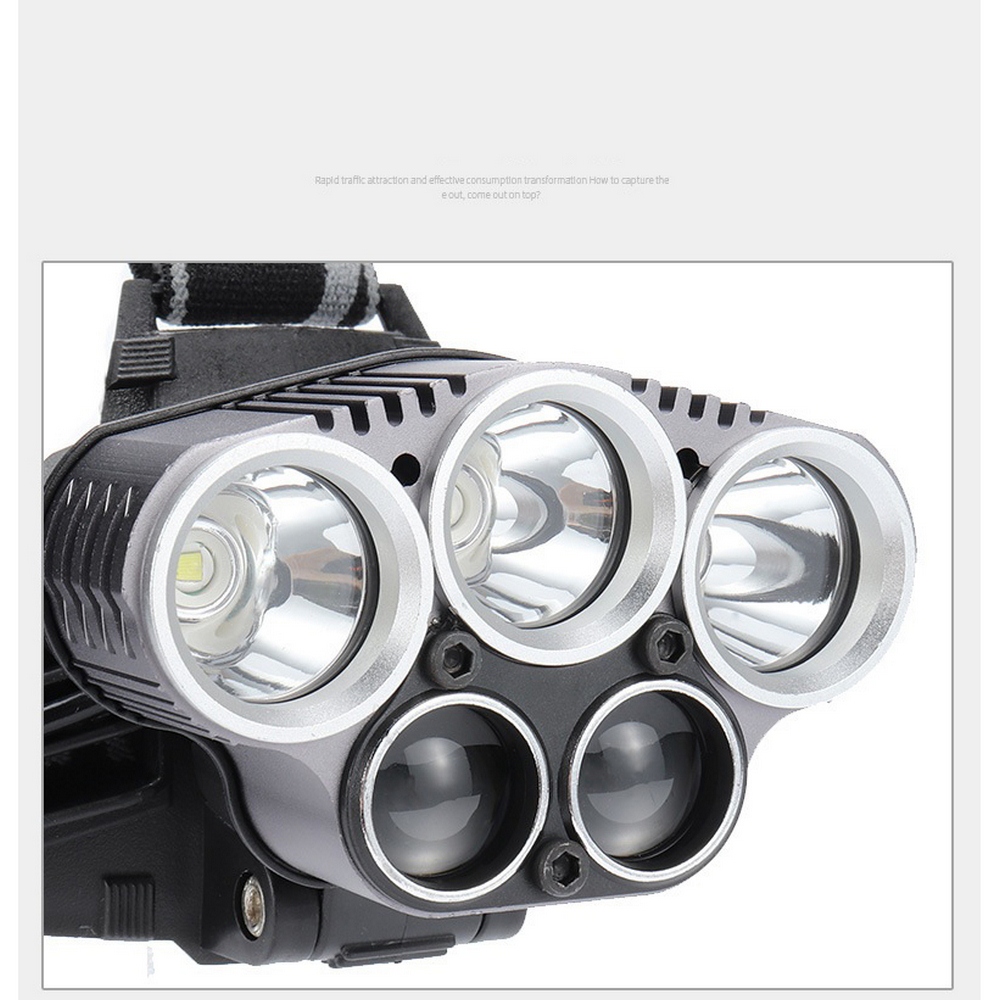 250000LM 5X T6 LED Headlamp US - Outdoor Camping Usa ulasan dan harga