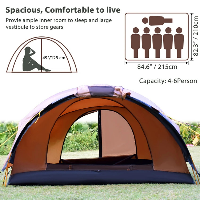High Quality Luxury 4 Person 2 - Outdoor Camping Tent Waterproof ulasan dan harga