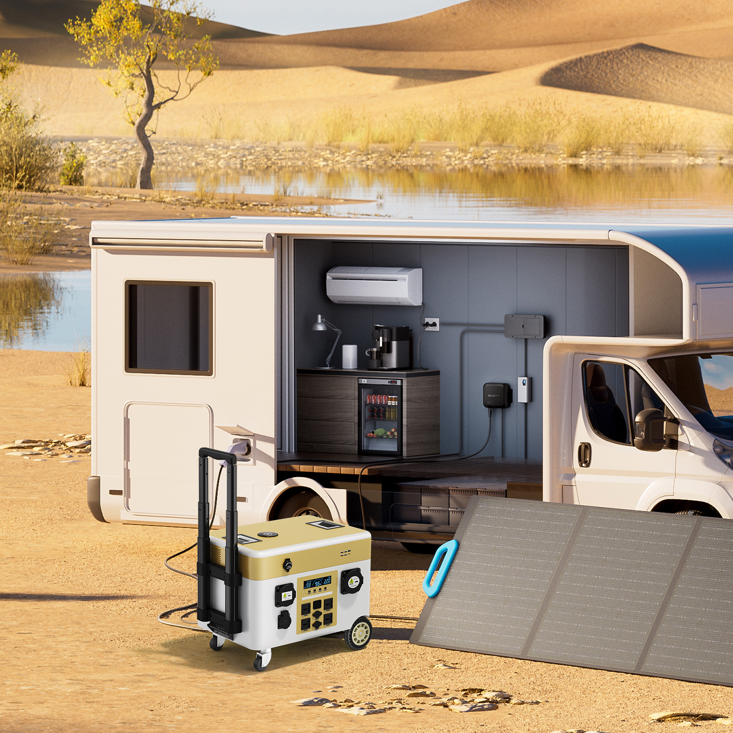 5000W 5000Wh Portable Power St - Zd Outdoor Camping ulasan dan harga