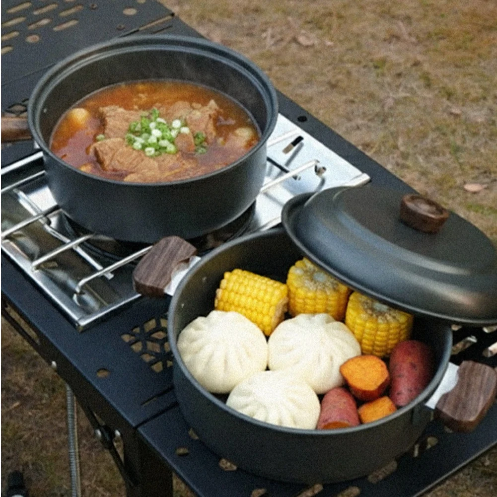 3L Camping Cooking Pot Set Alu - Outdoor Camping Kitchen Set ulasan dan harga