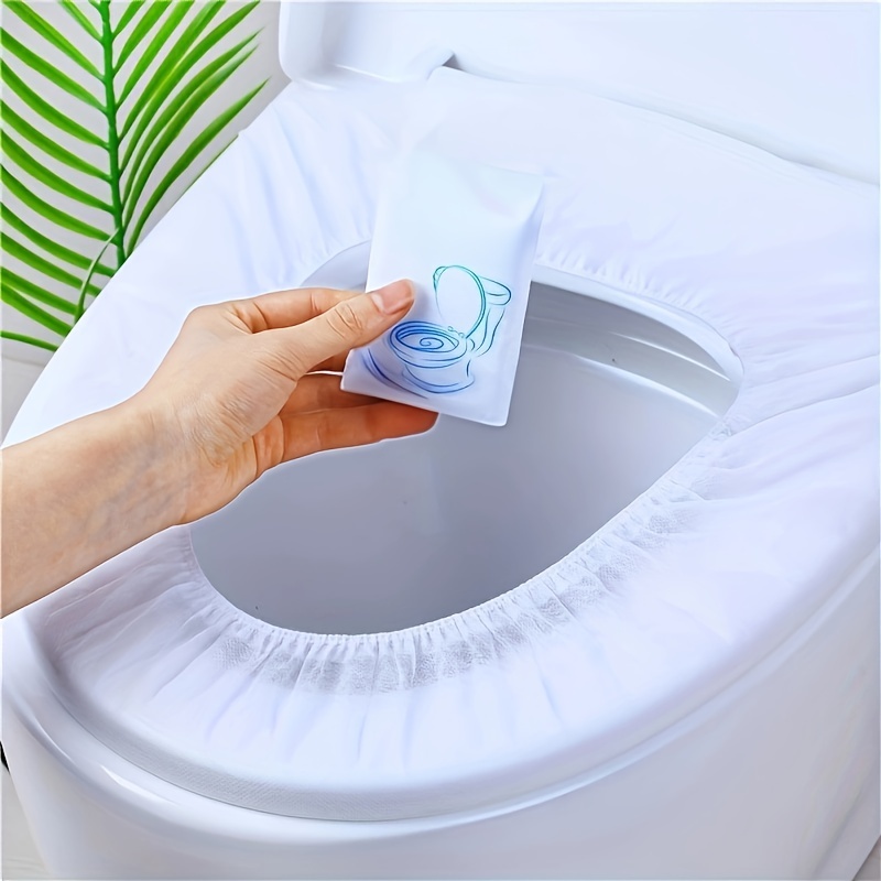 10Pcs Blue Disposable Toilet S - Outdoor Camping Bathroom ulasan dan harga