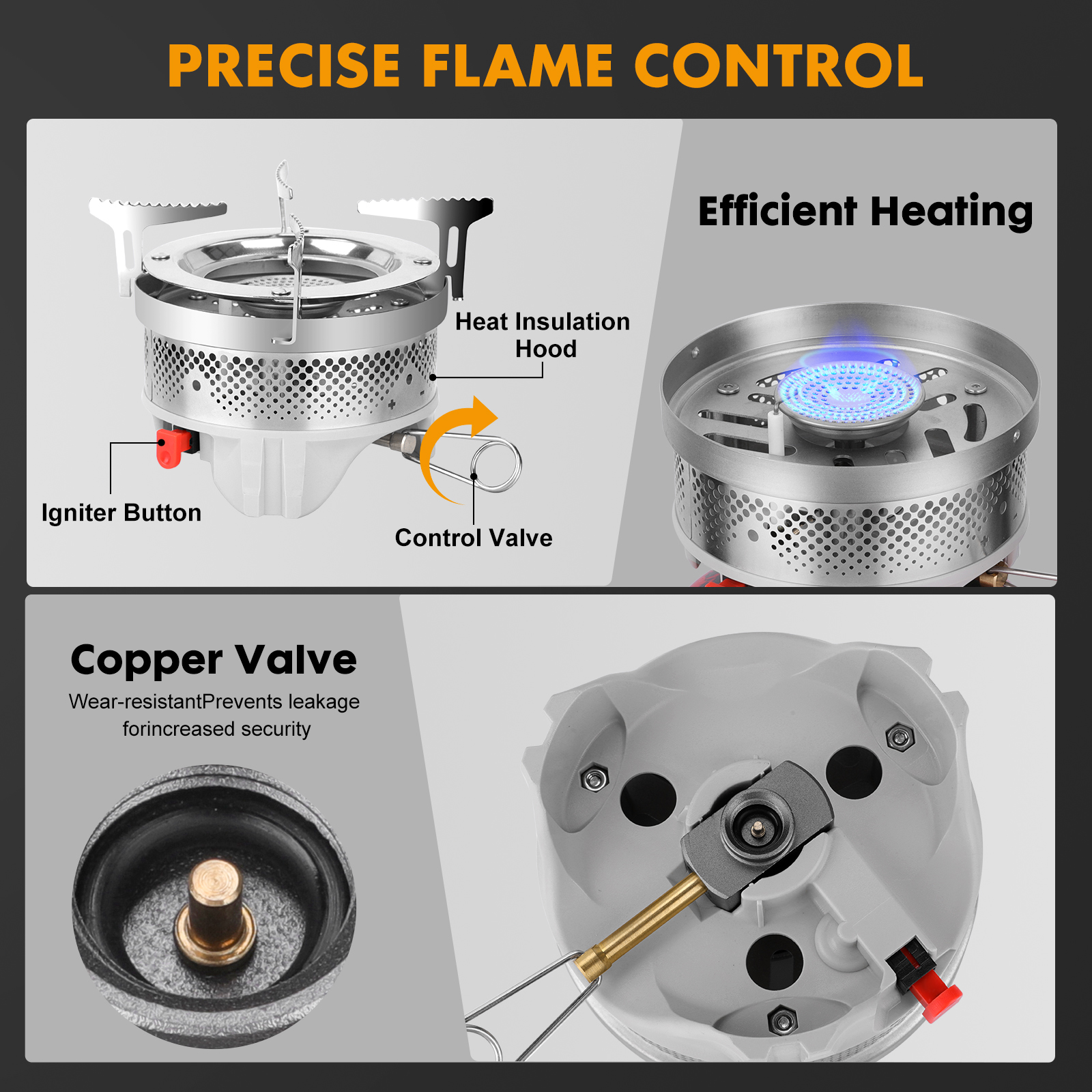1.4L Portable Cooking System W - Outdoor Camping Gas Heater ulasan dan harga