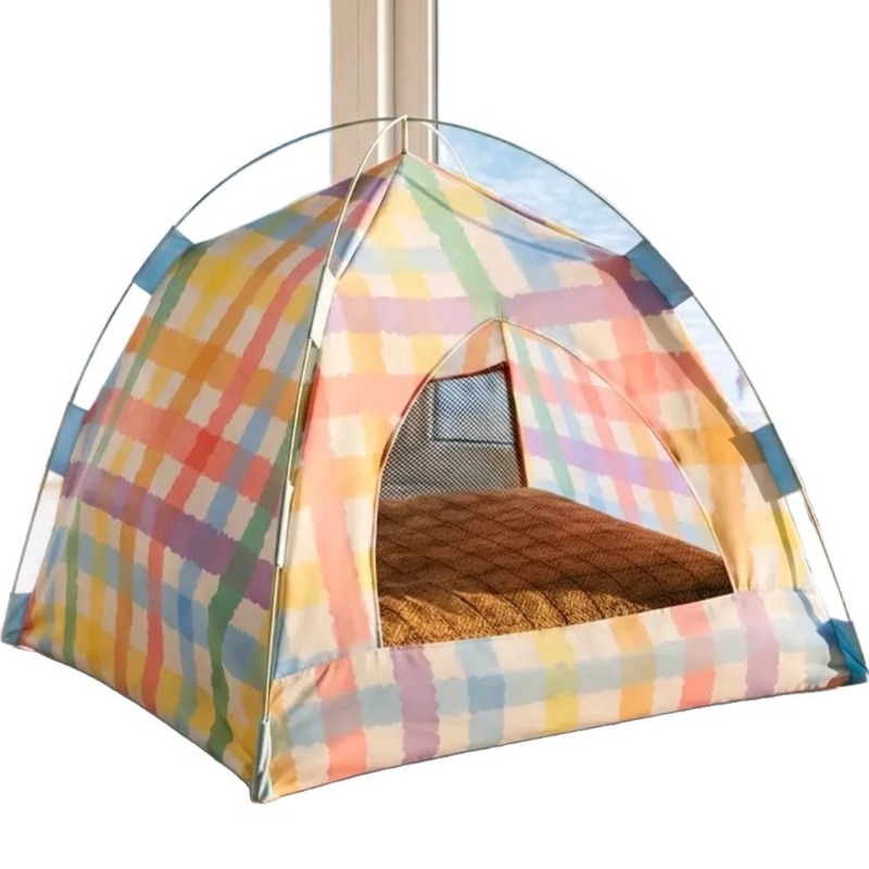 Portable Foldable Pet Tent Cat - Outdoor Camping Dog Bed ulasan dan harga