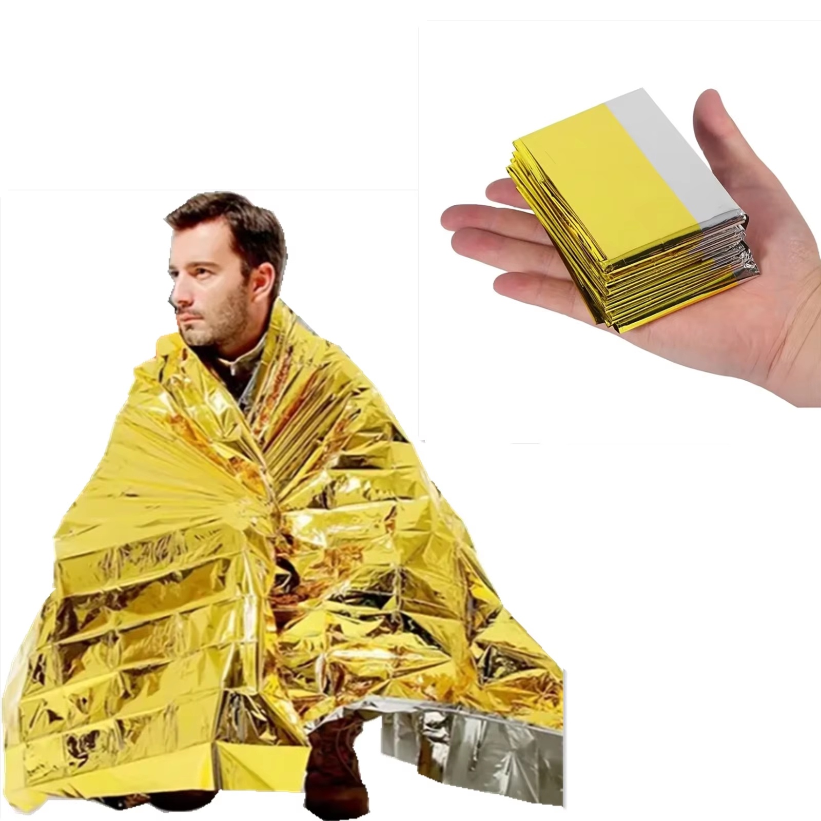 15-1Pcs Emergency Thermal Blan - Outdoor Camping Mat Waterproof ulasan dan harga