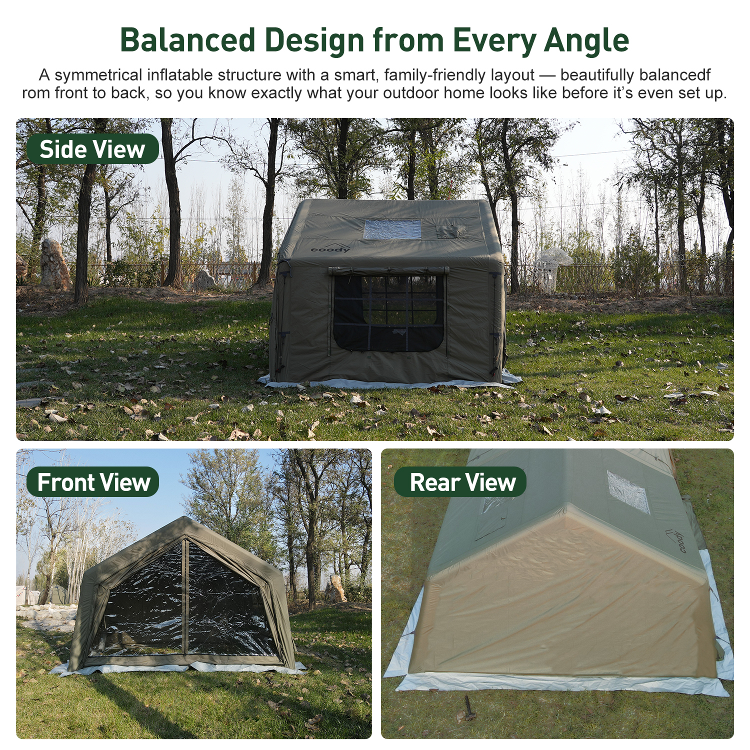 9.0 Air Tent-Army Green High Q - Camping Zelt Outdoor ulasan dan harga