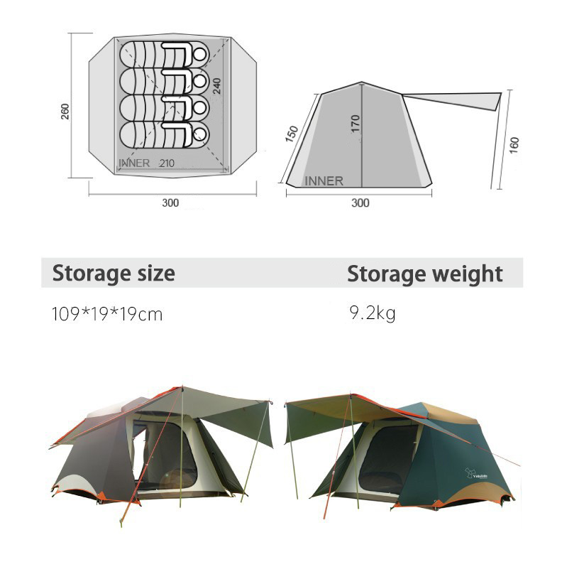 Vidalido Khemah Kemah Namiot A - Camping Zelt Outdoor ulasan dan harga