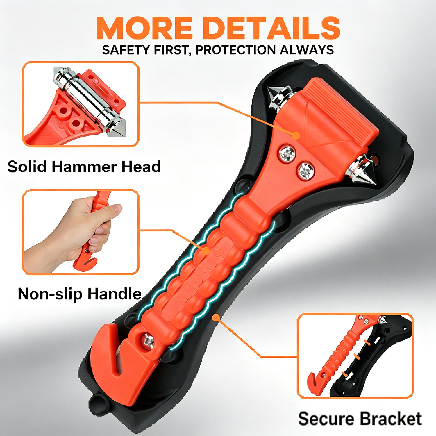1/2PCS Survival Safety Hammer  - Bivvy Bag Emergency ulasan dan harga