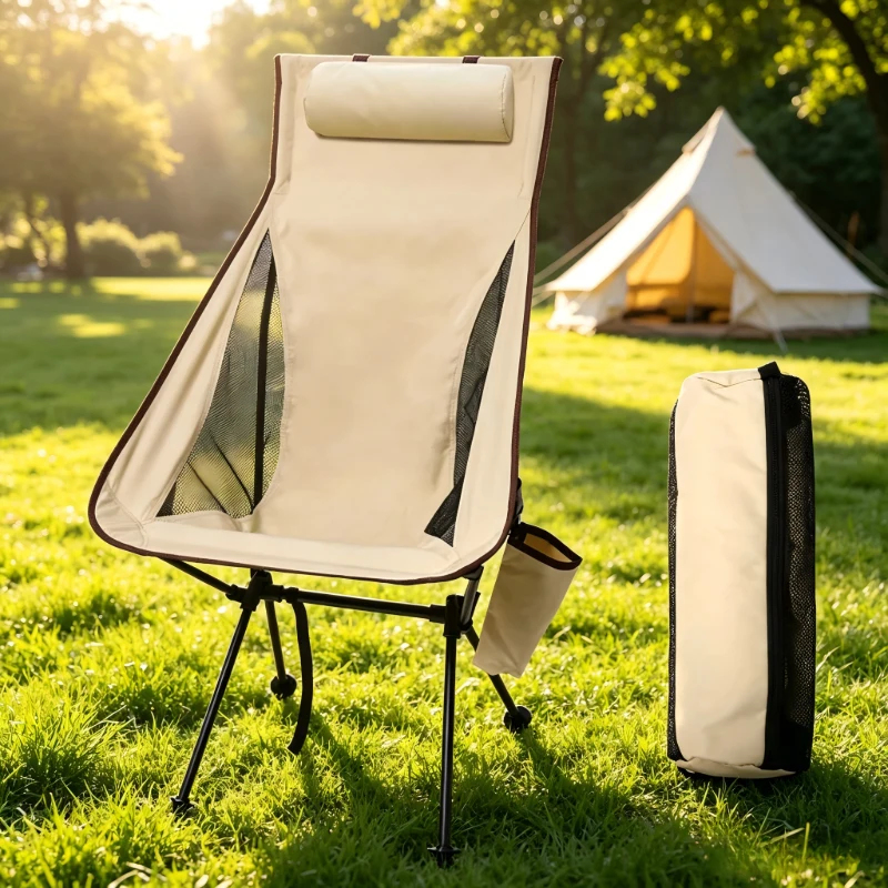 Portable foldable camping chai - Outdoor Chair Camping ulasan dan harga