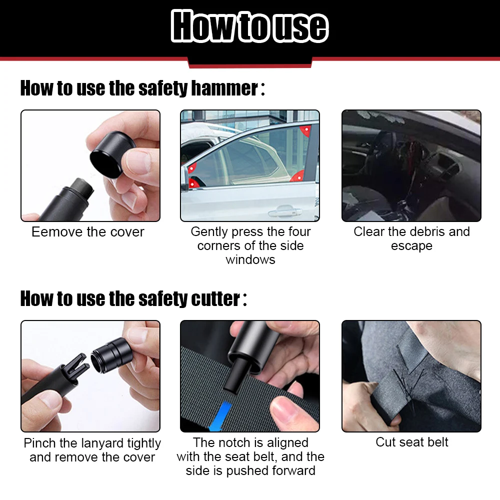 2 In 1 Car Safety Hammer Emerg - Bivvy Bag Emergency ulasan dan harga