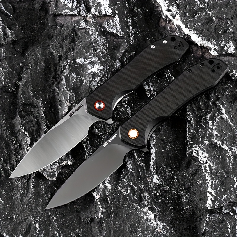 1pc 7 ”D2 Blade G10 Anti Slip  - Zd Outdoor Camping ulasan dan harga