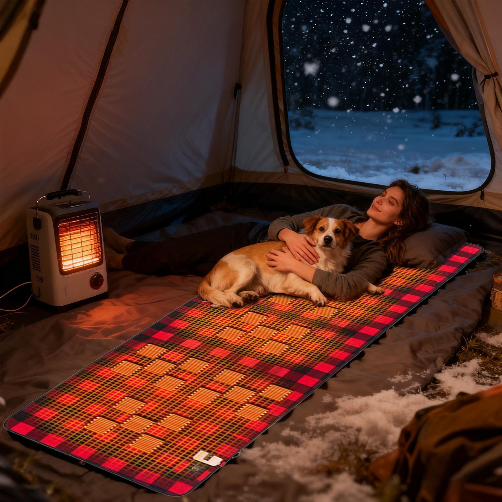 Heated Camping Pad Soft Foldab - Outdoor Camping Heated Blanket ulasan dan harga