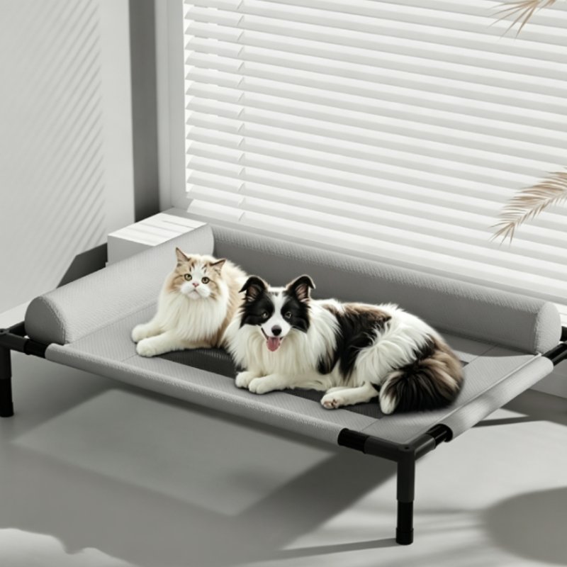 New Cooling Dog Cot Bed with P - Outdoor Camping Dog Bed ulasan dan harga